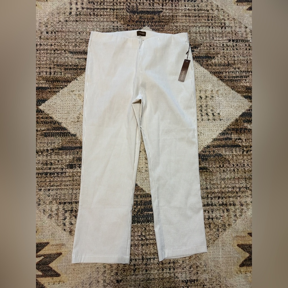 crosby. NWT White Striped Pants Size Large